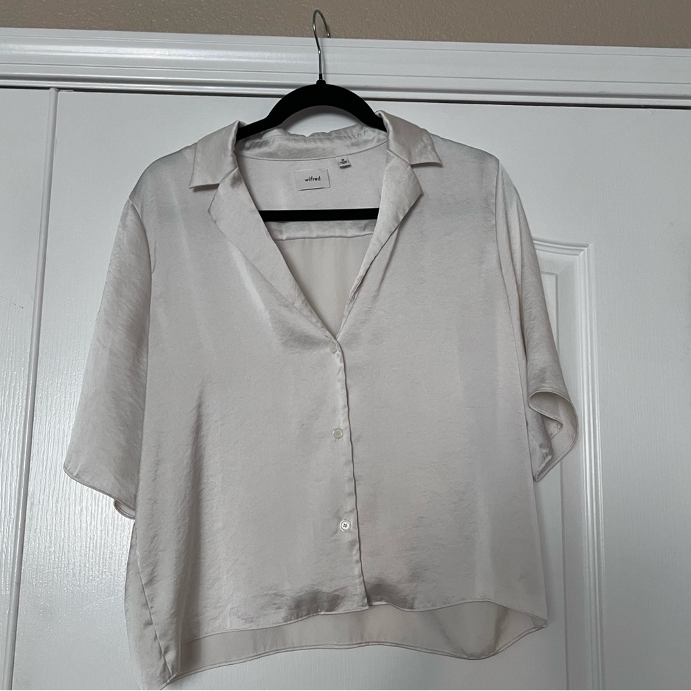 Wilfred Cream Button Down Shirt